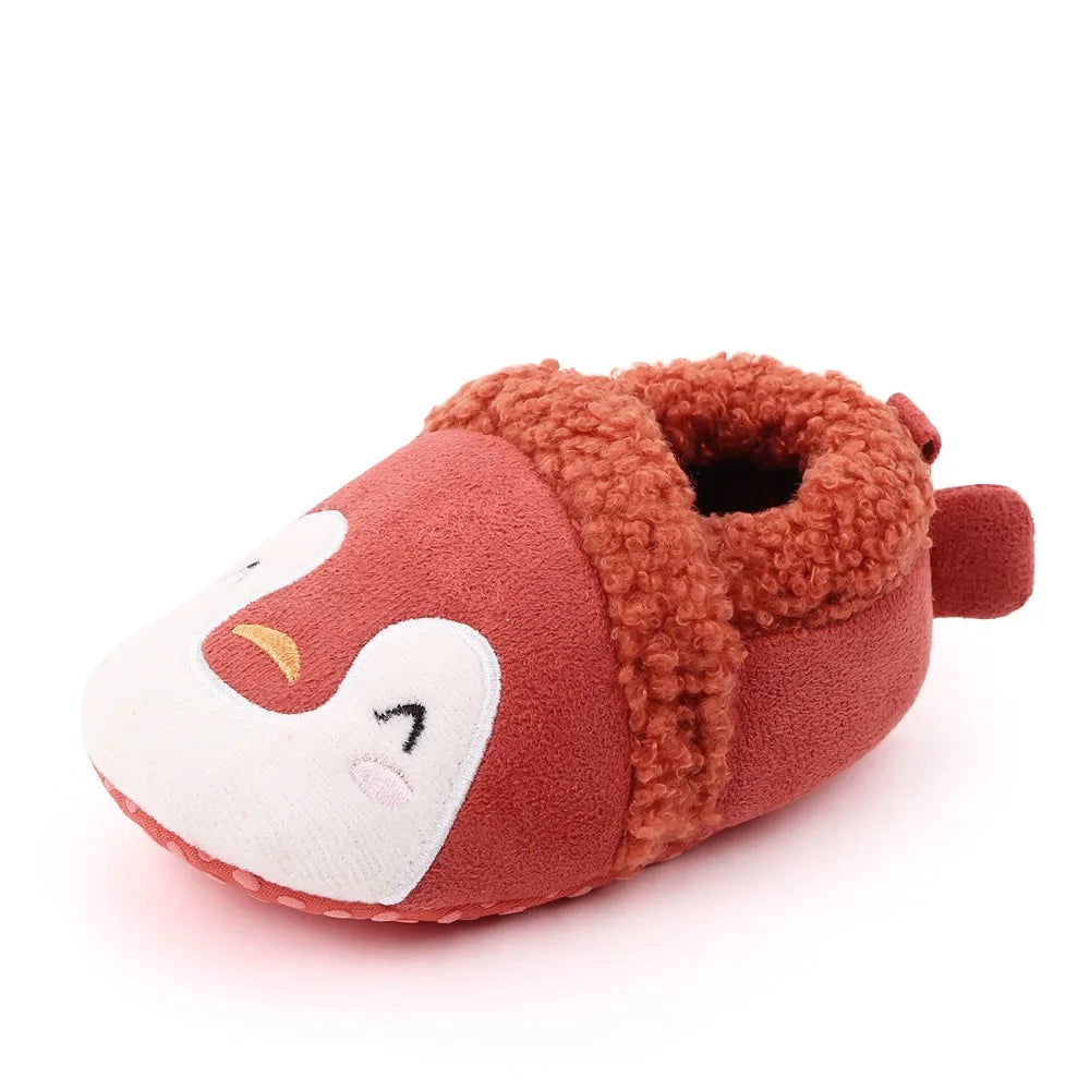 Baby Shoes Adorable Infant Slippers Toddler Baby Boy Girl Knit Crib Shoes Cute Cartoon Anti-Slip Prewalker Baby Slippers