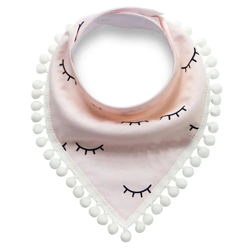 Saliva Towel Baberos Bebes Baby Bibs Anti-Drop Rope Absorbent Apron Girls Infant Cotton Bandana Boys Bib Scarf Newborn Feeding