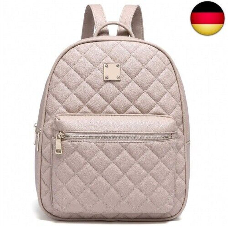 Myhozee Rucksack Damen Leder PU Daypack Klein Elegant Rucksack Tagesrucksack