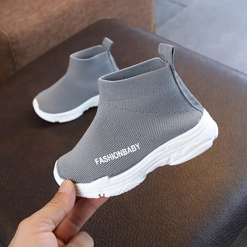 Autumn Summer Kids Sneakers Children Casual Shoes Slip-On Breathable Kids Socks Shoes Non-Slip Snow Boots Boys Girls Sport Shoes