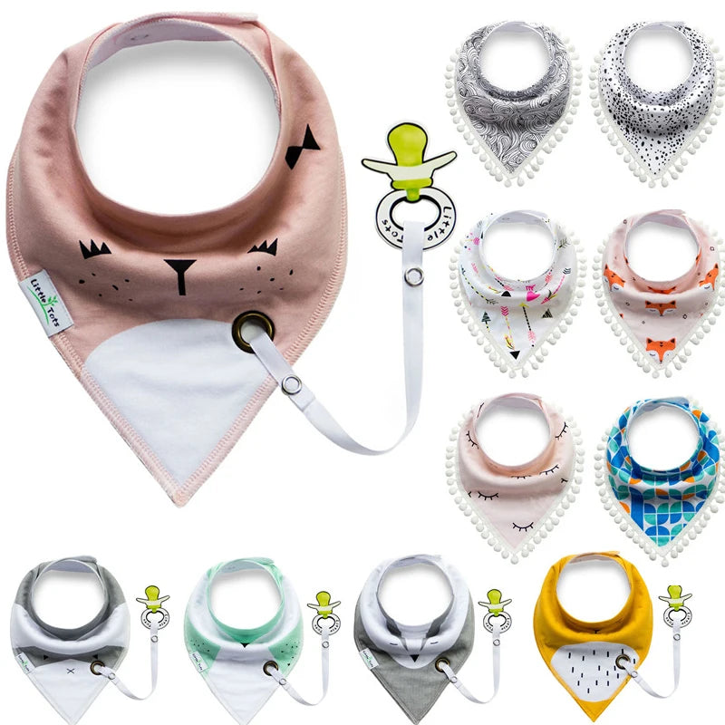 Saliva Towel Baberos Bebes Baby Bibs Anti-Drop Rope Absorbent Apron Girls Infant Cotton Bandana Boys Bib Scarf Newborn Feeding