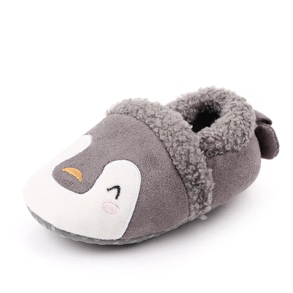 Baby Shoes Adorable Infant Slippers Toddler Baby Boy Girl Knit Crib Shoes Cute Cartoon Anti-Slip Prewalker Baby Slippers