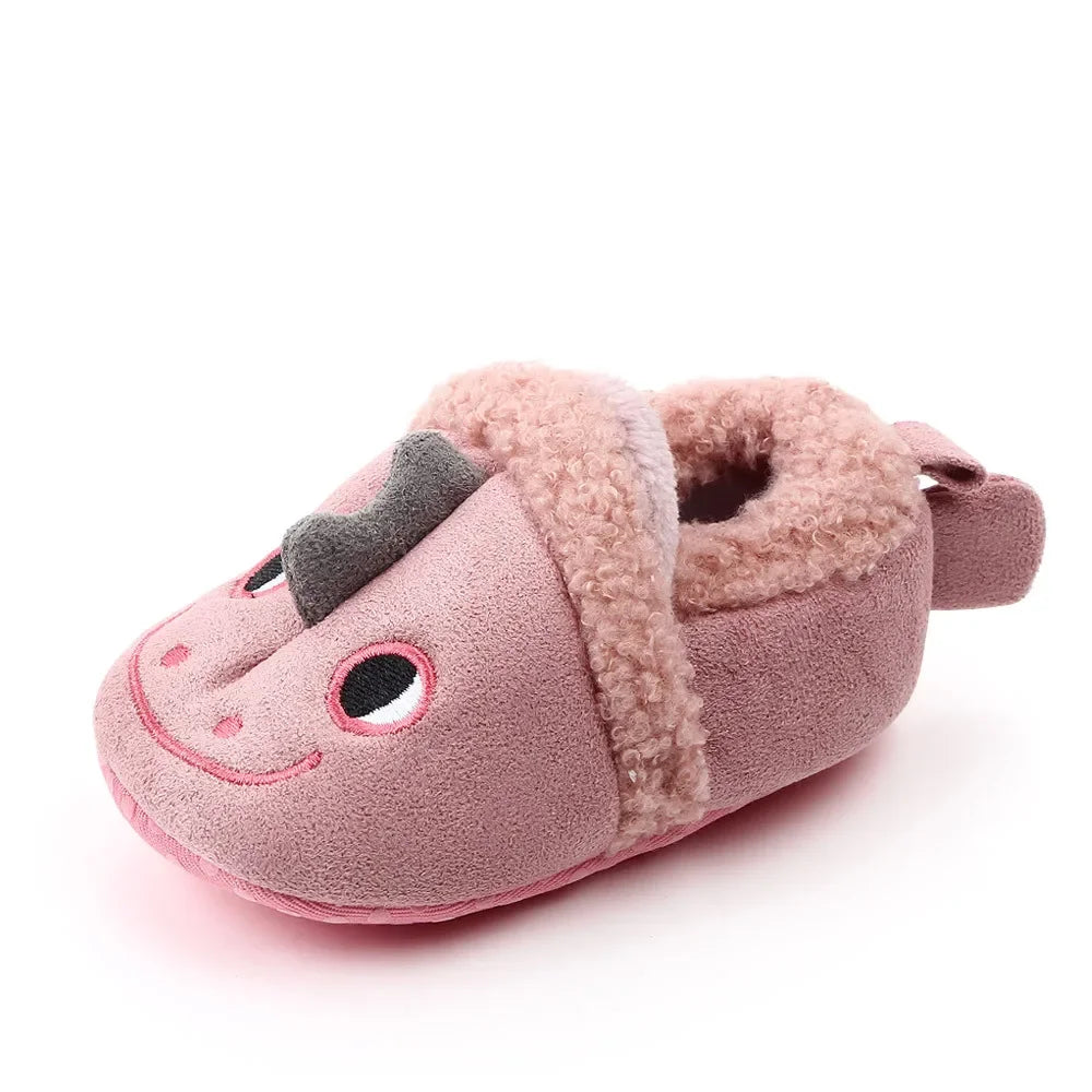 Baby Shoes Adorable Infant Slippers Toddler Baby Boy Girl Knit Crib Shoes Cute Cartoon Anti-Slip Prewalker Baby Slippers