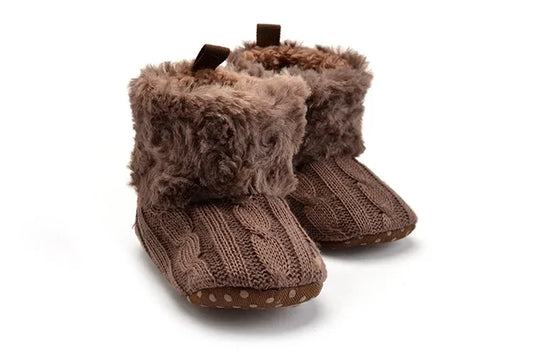 Baby Shoes Adorable Infant Slippers Toddler  Baby Boy Girl Knit Crib Shoes Cute Cartoon Anti-Slip Prewalker Baby Slippers