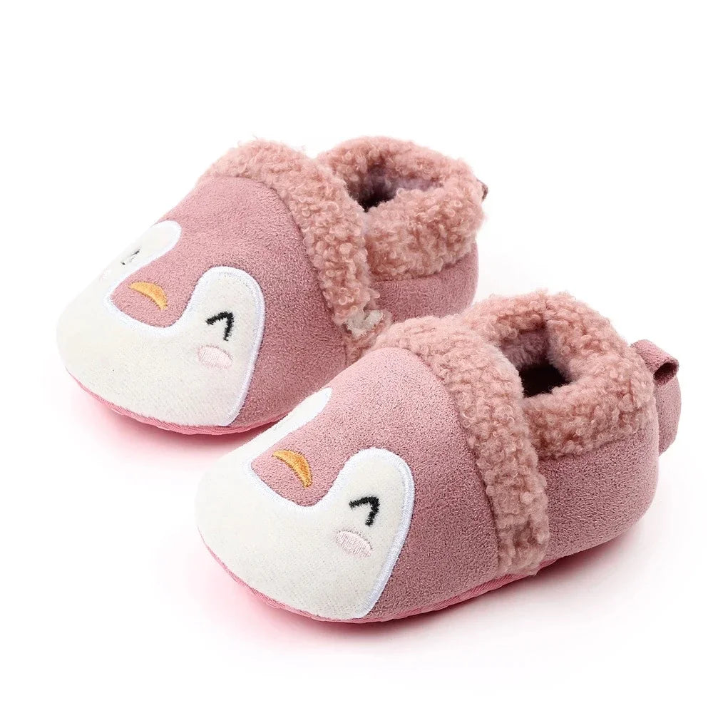 Baby Shoes Adorable Infant Slippers Toddler  Baby Boy Girl Knit Crib Shoes Cute Cartoon Anti-Slip Prewalker Baby Slippers